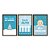 Kit 3 Quadros Decorativos Frases Para Bebê Azul Infantil Desenhos - Imagem 5