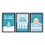 Kit 3 Quadros Decorativos Frases Para Bebê Azul Infantil Desenhos - Imagem 3