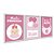 Kit 3 Quadros Decorativos Frases Para Bebê Rosa Balões Avental Infatil - Imagem 2