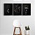 Kit 3 Quadros Decorativos Corpo Femino Negro Círculo Dourados - Imagem 9