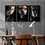 Kit 3 Quadros Decorativos Face Feminina Preto Com Detalhes Dourados - Imagem 7