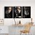 Kit 3 Quadros Decorativos Face Feminina Preto Com Detalhes Dourados - Imagem 10