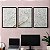 Kit 3 Quadros Decorativos Árvore Com Flores Brancas Com Pérolas Douradas - Imagem 9