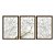 Kit 3 Quadros Decorativos Árvore Com Flores Brancas Com Pérolas Douradas - Imagem 5