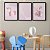 Kit 3 Quadros Decorativos Unicórnio Tocando Violino Fundo Rosa Infantil - Imagem 9