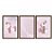 Kit 3 Quadros Decorativos Unicórnio Tocando Violino Fundo Rosa Infantil - Imagem 5