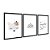 Kit 3 Quadros Decorativos Desenhos Fofos Infantis Bebê Cinza E Amarelo - Imagem 4
