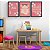 Kit 3 Quadros Decorativos Floral Menina Frases Para Bebê Fundo Rosa - Imagem 8
