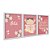 Kit 3 Quadros Decorativos Floral Menina Frases Para Bebê Fundo Rosa - Imagem 2