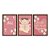 Kit 3 Quadros Decorativos Floral Menina Frases Para Bebê Fundo Rosa - Imagem 5