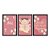 Kit 3 Quadros Decorativos Floral Menina Frases Para Bebê Fundo Rosa - Imagem 3