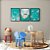 Kit 3 Quadros Decorativos Nuvens Céu Menino Frases Para Bebê Fundo Turquesa - Imagem 10
