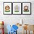 Kit 3 Quadros Decorativos Desenho Infantil Leão Girafa e Macaco - Imagem 7