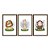 Kit 3 Quadros Decorativos Desenho Infantil Leão Girafa e Macaco - Imagem 5