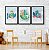 Kit 3 Quadros Decorativos Desenho Infantil Animais em veiculos Fundo Céu Azul - Imagem 9