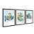 Kit 3 Quadros Decorativos Desenho Infantil Animais em veiculos Fundo Céu Azul - Imagem 6