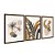 Kit 3 Quadros Decorativos Plantas Boho Listras Coloridas Fundo Bege - Imagem 6