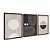 Kit 3 Quadros Decorativos Linhas Pretas Com Círculos Recortados Abstrato Moderno - Imagem 6