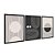 Kit 3 Quadros Decorativos Linhas Pretas Com Círculos Recortados Abstrato Moderno - Imagem 4