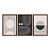 Kit 3 Quadros Decorativos Linhas Pretas Com Círculos Recortados Abstrato Moderno - Imagem 5