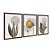 Kit 3 Quadros Decorativos Efeito Pintura Pantas Disco De Ouro Ao Fundo - Imagem 6