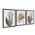 Kit 3 Quadros Decorativos Efeito Pintura Pantas Disco De Ouro Ao Fundo - Imagem 4