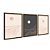 Kit 3 Quadros Decorativos Desenho Do Horizonte Bege e Preto Linhas Rosê - Imagem 6