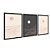 Kit 3 Quadros Decorativos Desenho Do Horizonte Bege e Preto Linhas Rosê - Imagem 4