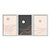 Kit 3 Quadros Decorativos Desenho Do Horizonte Bege e Preto Linhas Rosê - Imagem 1
