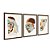 Kit 3 Quadros Decorativos Efeito Pintura Face Abstrata Boho Morderno - Imagem 6