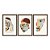 Kit 3 Quadros Decorativos Efeito Pintura Face Abstrata Boho Morderno - Imagem 5