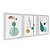 Kit 3 Quadros Decorativos Formas Geométricas Variadas Texturizadas Abstrato Moderno - Imagem 2
