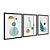 Kit 3 Quadros Decorativos Formas Geométricas Variadas Texturizadas Abstrato Moderno - Imagem 4
