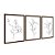 Kit 3 Quadros Decorativos Desenho De Uma Planta Preto e Branco - Imagem 6
