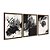 Kit 3 Quadros Decorativos Manchas Rabiscos Piceladas De Tinta Preta Abstrato - Imagem 6
