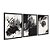Kit 3 Quadros Decorativos Manchas Rabiscos Piceladas De Tinta Preta Abstrato - Imagem 4