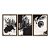 Kit 3 Quadros Decorativos Manchas Rabiscos Piceladas De Tinta Preta Abstrato - Imagem 5