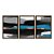 Kit 3 Quadros Decorativos Efeito Pintura Pinceladas Horizontais Pretas e Azuis Abstrato - Imagem 5
