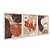 Kit 3 Quadros Decorativos Efeito Pintura Manchas de Tintas Boho Abstrato - Imagem 2