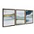 Kit 3 Quadros Decorativos Efeito Pintura Deserto Azul Detalhes Dourados Abstrato - Imagem 6