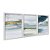 Kit 3 Quadros Decorativos Efeito Pintura Deserto Azul Detalhes Dourados Abstrato - Imagem 2