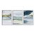 Kit 3 Quadros Decorativos Efeito Pintura Deserto Azul Detalhes Dourados Abstrato - Imagem 1