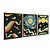 Kit 3 Quadros Decorativos Psicodélico Planetas Colorido Abstrato Espaço - Imagem 6
