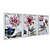 Kit 3 Quadros Decorativos Efeito Pintura Flores Vermelhas Vintage - Imagem 2