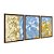 Kit 3 Quadros Decorativos Flores Amarelas Refletidas No Lago Azul Efeito Pintura - Imagem 6