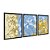 Kit 3 Quadros Decorativos Flores Amarelas Refletidas No Lago Azul Efeito Pintura - Imagem 4
