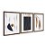 Kit 3 Quadros Decorativos Formas Geométricas E Orgãnicas Azuis E Marrom - Imagem 6