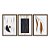 Kit 3 Quadros Decorativos Formas Geométricas E Orgãnicas Azuis E Marrom - Imagem 5