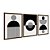 Kit 3 Quadros Decorativos Preto E Branco Circulos E Listras Abstratas - Imagem 6