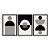 Kit 3 Quadros Decorativos Preto E Branco Circulos E Listras Abstratas - Imagem 3